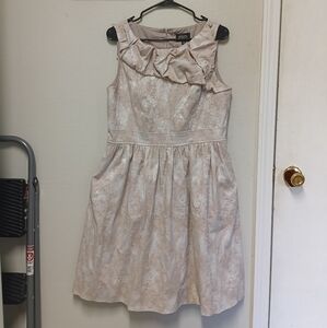 Adrianna Pappell Beige Dress Size 14